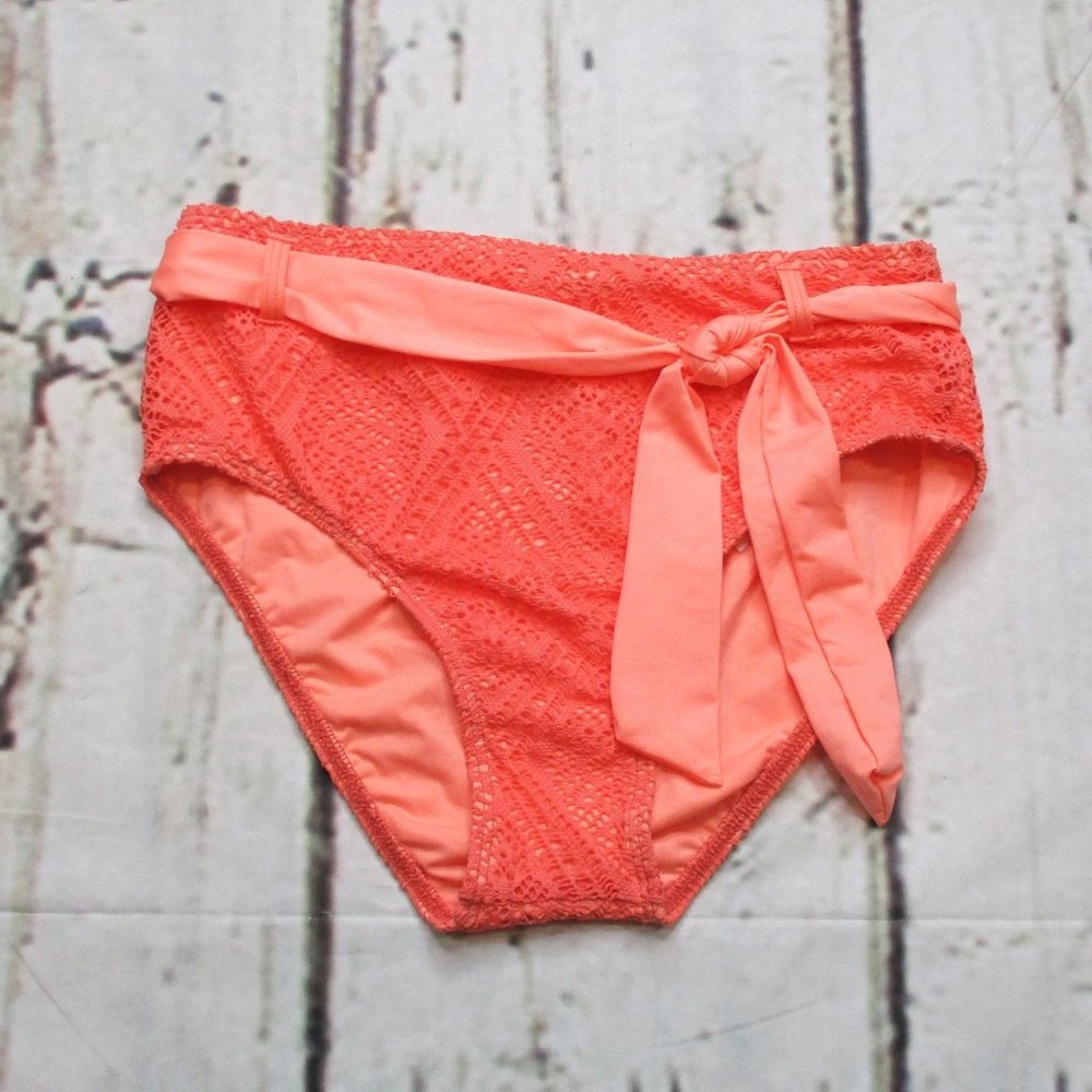 Ella Moss Separates Hig Waist Crochet Bikini Bottoms